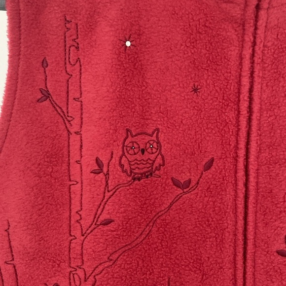Vintage Northern Reflections Woodland Zip Up Fleece Vest, Size Medium - Picture 4 of 13